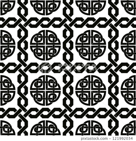 Celtic ornament on a white background. 121992034