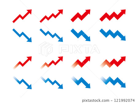 簡單的箭頭圖圖示圖像 121992074