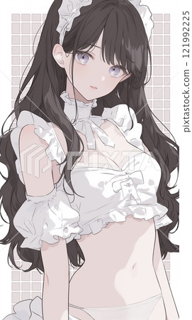 穿著性感女僕裝的姐姐 121992225