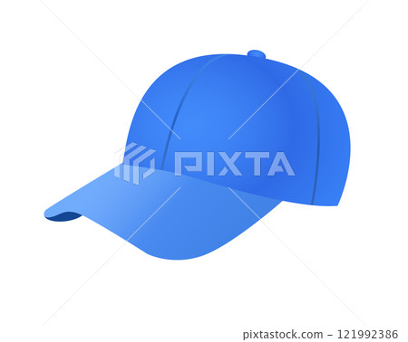 Cclassic blue baseball sporty billed cap icon Cclassic blue baseball sporty billed cap icon 121992386