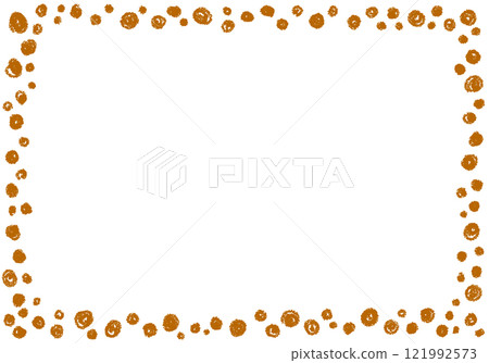 手繪蠟筆素材背景框 121992573