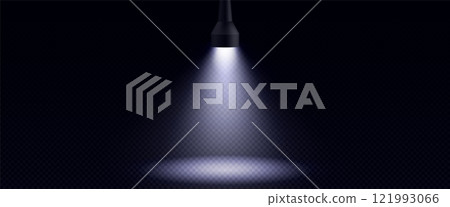 Flashlight beam creating searchlight effect 121993066