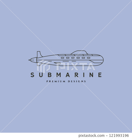 line art submarine icon logo vector symbol illustration design line art submarine icon logo vector symbol illustration design 121993196