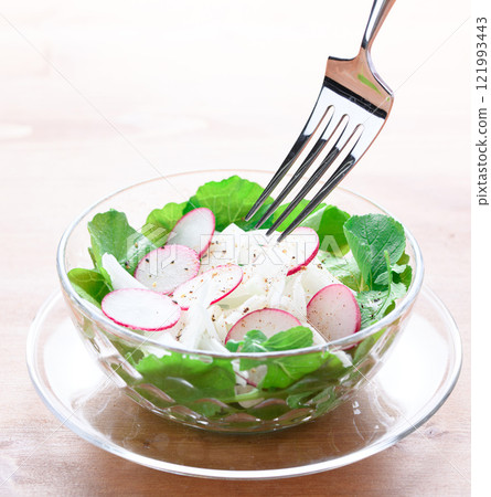 Onion and radish salad Onion and radish salad 121993443