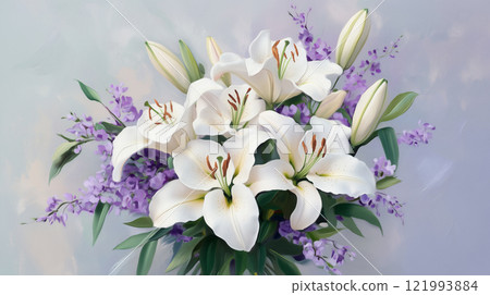 百合花 百合花 121993884