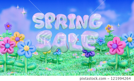 Spring sale material: Colorful POP balloon art flower garden Spring sale material: Colorful POP balloon art flower garden 121994264