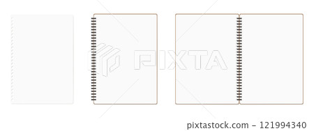 A set of simple, blank loose-leaf notebooks A set of simple, blank loose-leaf notebooks 121994340