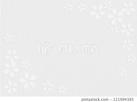 Cherry blossom pattern and Japanese paper background, white Cherry blossom pattern and Japanese paper background, white 121994385