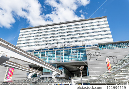 Kitakyushu City, Fukuoka Prefecture, sunny JR Kokura Station 121994539