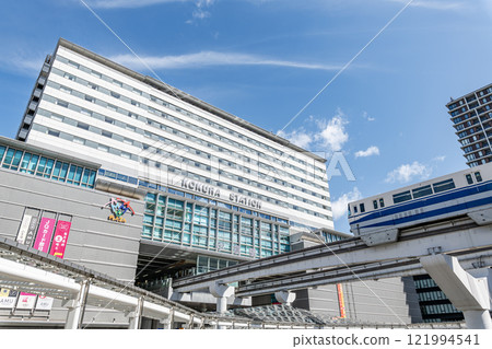 Kitakyushu City, Fukuoka Prefecture, sunny JR Kokura Station 121994541