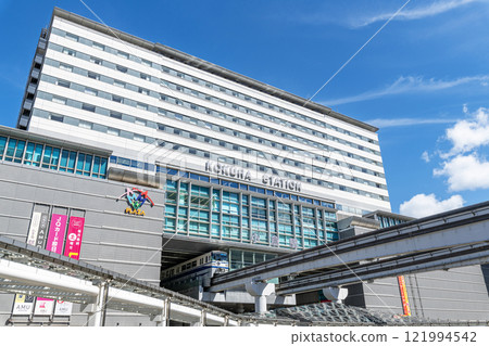 Kitakyushu City, Fukuoka Prefecture, sunny JR Kokura Station 121994542