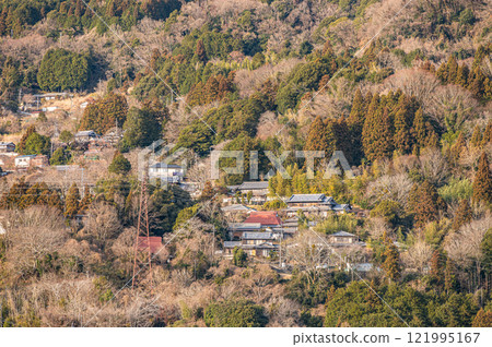 京都府笠置町笠置山村的冬天 121995167