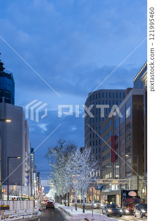 Winter illuminations in front of Sapporo Station, Sapporo, Hokkaido 121995460