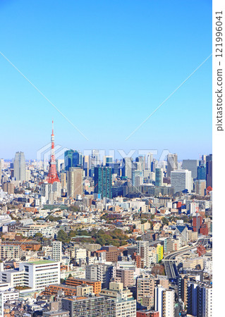 東京港區、東京城市景觀與東京鐵塔風景 東京港區、東京城市景觀與東京鐵塔風景 121996041
