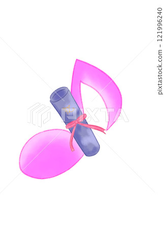 Musical note with diploma Musical note with diploma 121996240