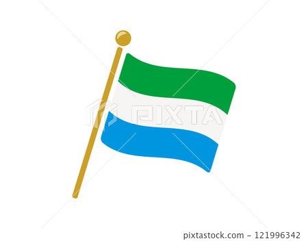 Sierra Leone flag icon vector illustration 121996342