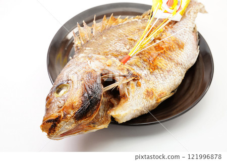 鹽烤帶尾鯛魚 鹽烤帶尾鯛魚 121996878