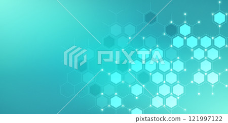 Abstract design element with geometric background of hexagons shape pattern Abstract design element with geometric background of hexagons shape pattern 121997122