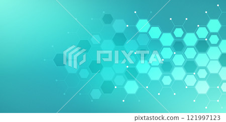 Abstract design element with geometric background of hexagons shape pattern Abstract design element with geometric background of hexagons shape pattern 121997123