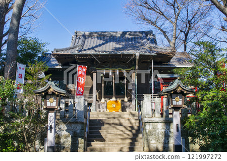 東京大田區，洗足八幡神社，參拜殿，源賴朝神社及名馬池月。 121997272