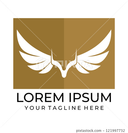 Flying wings logo illustration. Flying wings logo illustration. 121997732