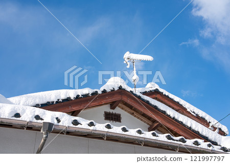 電視天線與雪 電視天線與雪 121997797