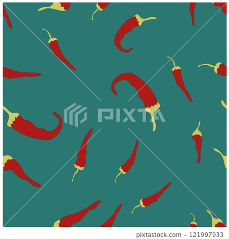 red pepper seamless pattern vector red pepper seamless pattern vector 121997933