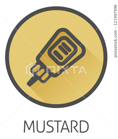 Ketchup Or Mustard Sauce Bottle Food Allergy Icon Ketchup Or Mustard Sauce Bottle Food Allergy Icon 121997996