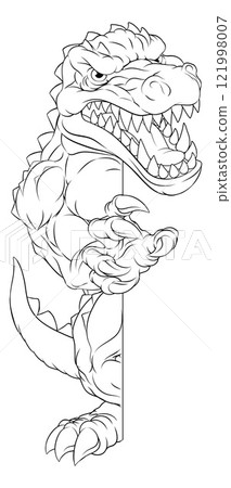 Crocodile Alligator Cartoon Lizard Dino Monster Crocodile Alligator Cartoon Lizard Dino Monster 121998007