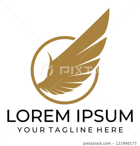 Flying wings logo illustration. Flying wings logo illustration. 121998173
