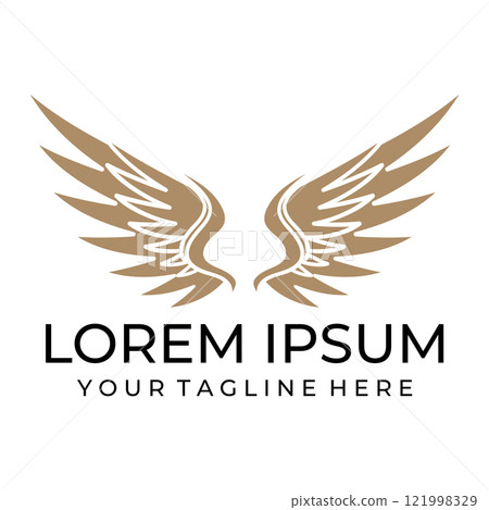 Flying wings logo illustration. Flying wings logo illustration. 121998329