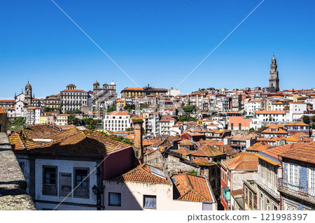 Picturesque, colorful view at old town of Porto in Portugal Picturesque, colorful view at old town of Porto in Portugal 121998397