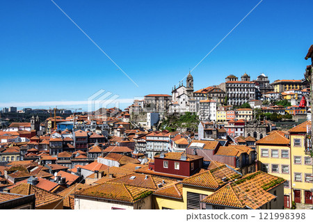 Picturesque, colorful view at old town of Porto in Portugal Picturesque, colorful view at old town of Porto in Portugal 121998398