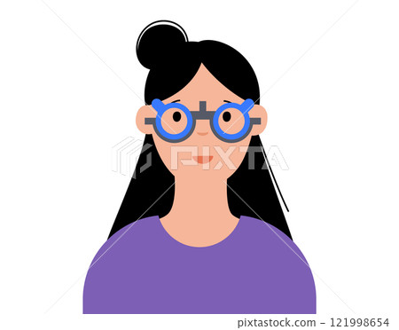Eyesight examination with ophthalmic trial frame Eyesight examination with ophthalmic trial frame 121998654