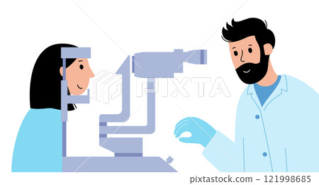 Slit lamp poster Slit lamp poster 121998685