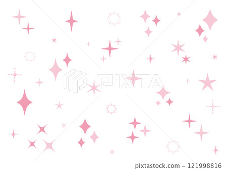 粉紅色閃光簡單可愛的圖示集 121998816