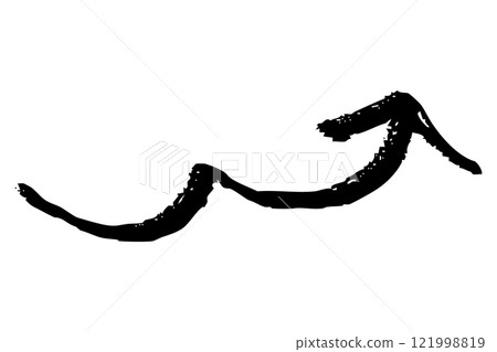 Brush-drawn arrow illustration Brush-drawn arrow illustration 121998819