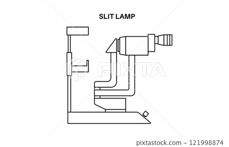 Slit lamp poster 121998874