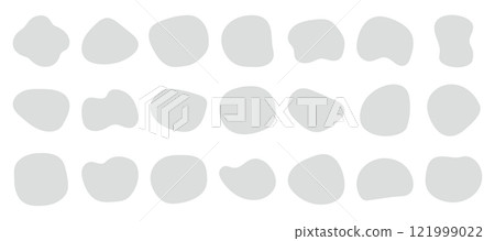 形狀灰色抽象形狀集 121999022