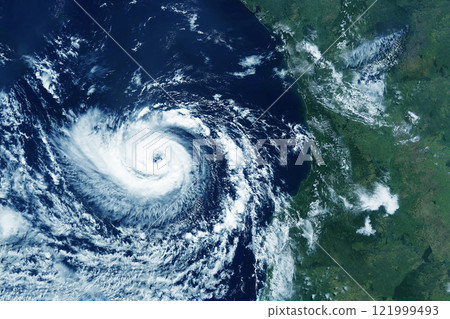 Hurricane, storm from space. Elements of this image furnished by NASA 121999493