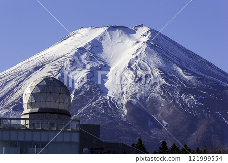 Mount Fuji radar and snow-capped Fuji 121999554