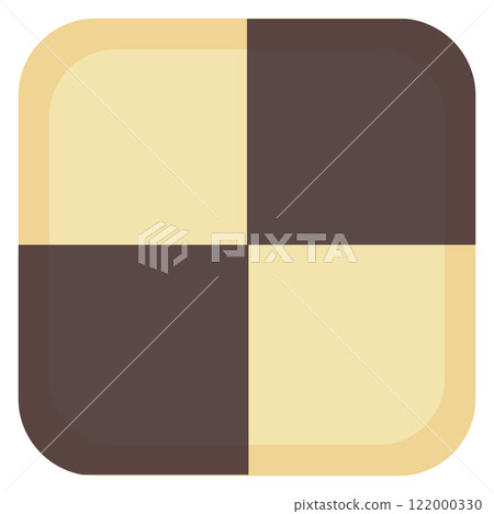 Baked goods icebox cookie illustration material vector 122000330