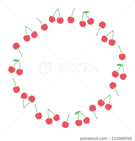 Cherry circle frame simple round 122000500