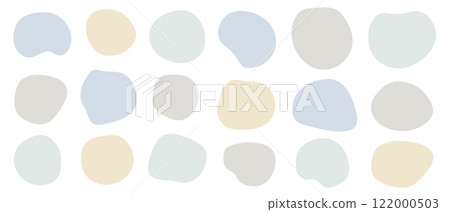 Shape Natural Soft Color Clean Color Frame Decoration Set 122000503