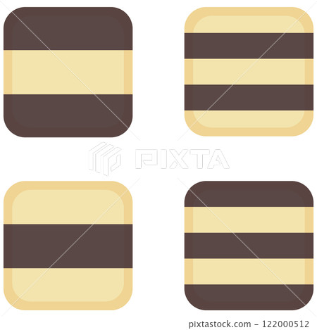 烘焙食品冰箱餅乾插畫素材向量 122000512