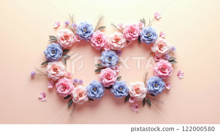 Elegant Flower Arrangement with Soft Pastel Colors Elegant Flower Arrangement with Soft Pastel Colors 122000580