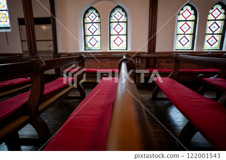 Photographing St. Agnes Church, a tangible cultural property designated by the city of Kyoto, which is open to the public for a special period in Kamigyo Ward, Kyoto City 122001543