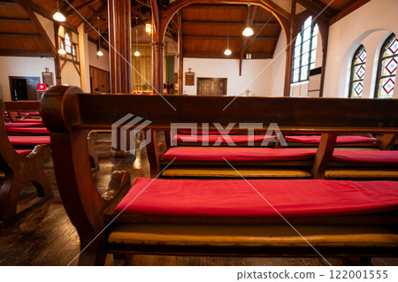 Photographing St. Agnes Church, a tangible cultural property designated by the city of Kyoto, which is open to the public for a special period in Kamigyo Ward, Kyoto City 122001555