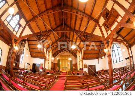 拍攝位於京都市上京區對外開放的京都市指定有形文化財產聖艾格尼絲教堂。 拍攝位於京都市上京區對外開放的京都市指定有形文化財產聖艾格尼絲教堂。 122001561