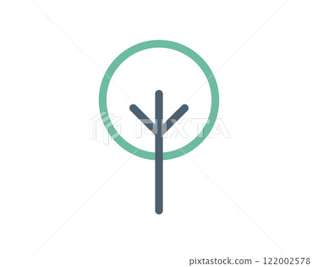 Simple, minimalist tree icon. Perfect for app design, website illustrations, ecofriendly projects, or naturethemed presentations. Clean lines and muted color palette offer versatility. Simple, minimalist tree icon. Perfect for app design, website illustrations, ecofriendly projects, or naturethemed presentations. Clean lines and muted color palette offer versatility. 122002578